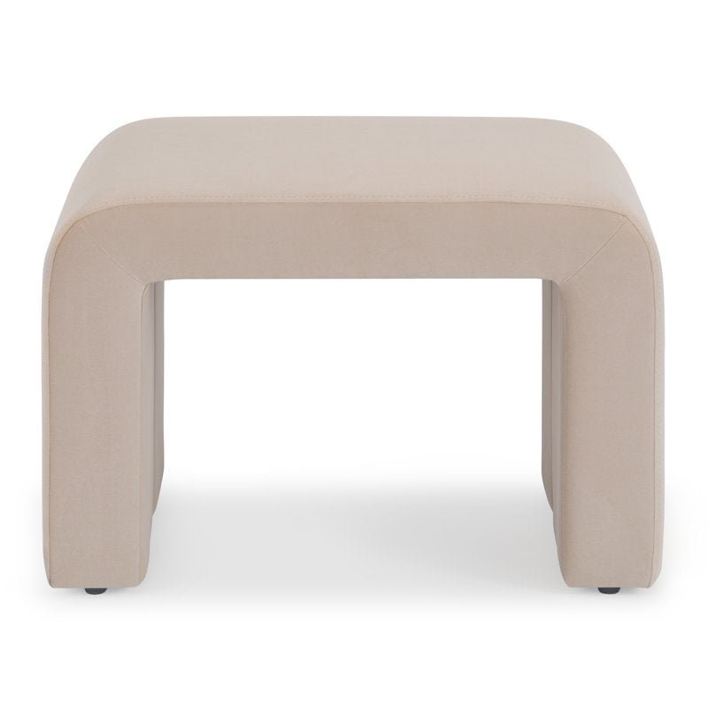 Waterfall Ottoman - Velvet Upholstery, Multi-Functional Design