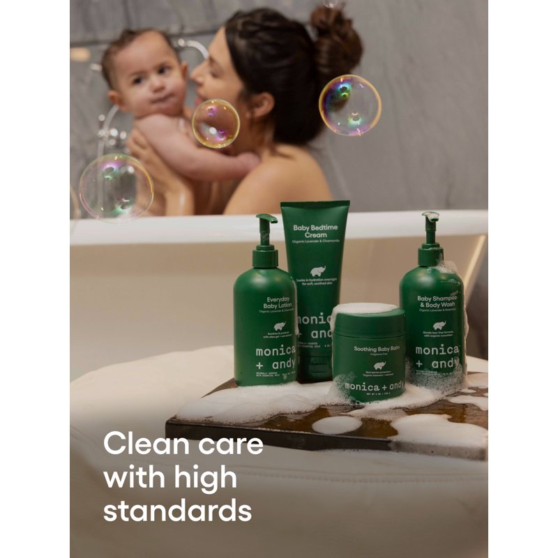 2-in-1 Baby Shampoo & Body Wash for Sensitive Skin - Lavender & Rosemary, 10 fl oz
