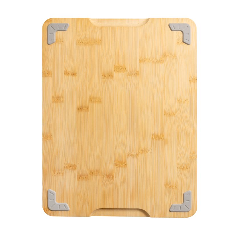 11" x 14.5" Non-Slip Bamboo Cutting Board with Juice Groove - Medium