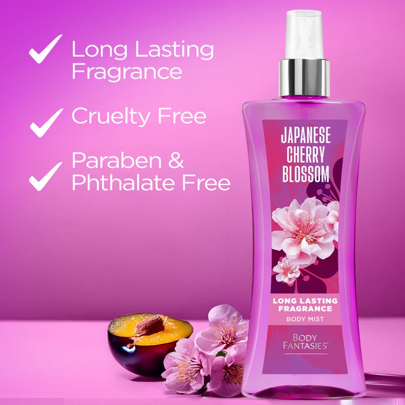 Japanese Cherry Blossom Fragrance Body Spray - Fruity & Floral Scent