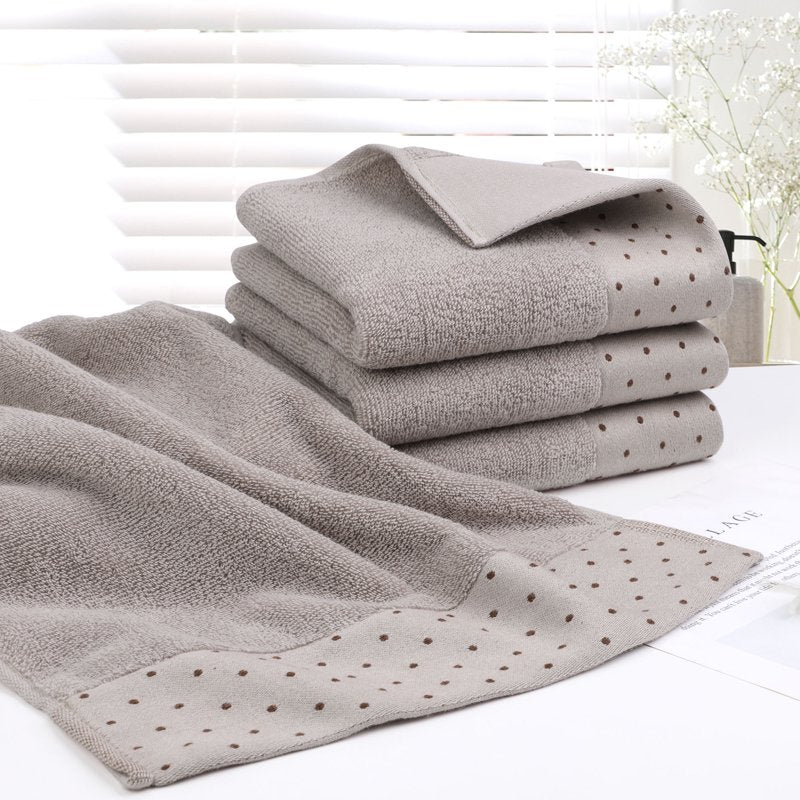 Cotton Hand Towel Set 600 GSM Absorbent 14x30 Inches - Bone, 4 Pcs