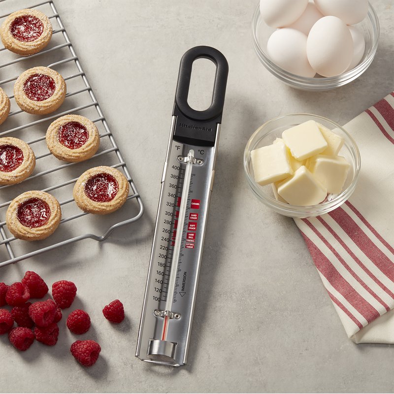 Curved Stainless Steel Paddle Candy and Deep Fry Thermometer