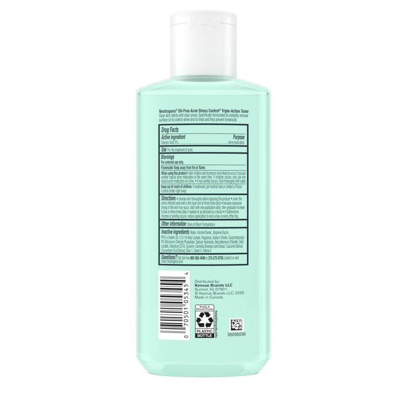 Salicylic Acid Face Toner for Acne-Prone Skin, Oil-Free Pore Cleanser (8 fl oz)