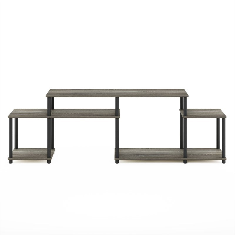 Turn-N-Tube TV Stand for TVs up to 55 Inch - French Oak Grey/Black