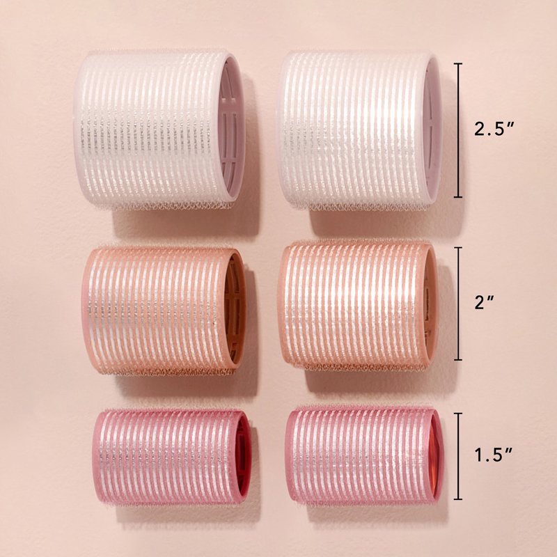 Ceramic Volumizing Hair Rollers Set - 9 Pack with 3 Sizes