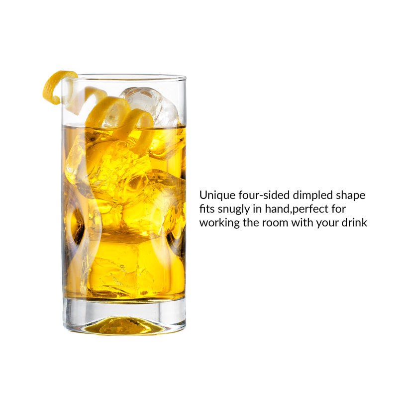 16.7 oz Glass Drinkware Set - 8-Piece, 4 Pack