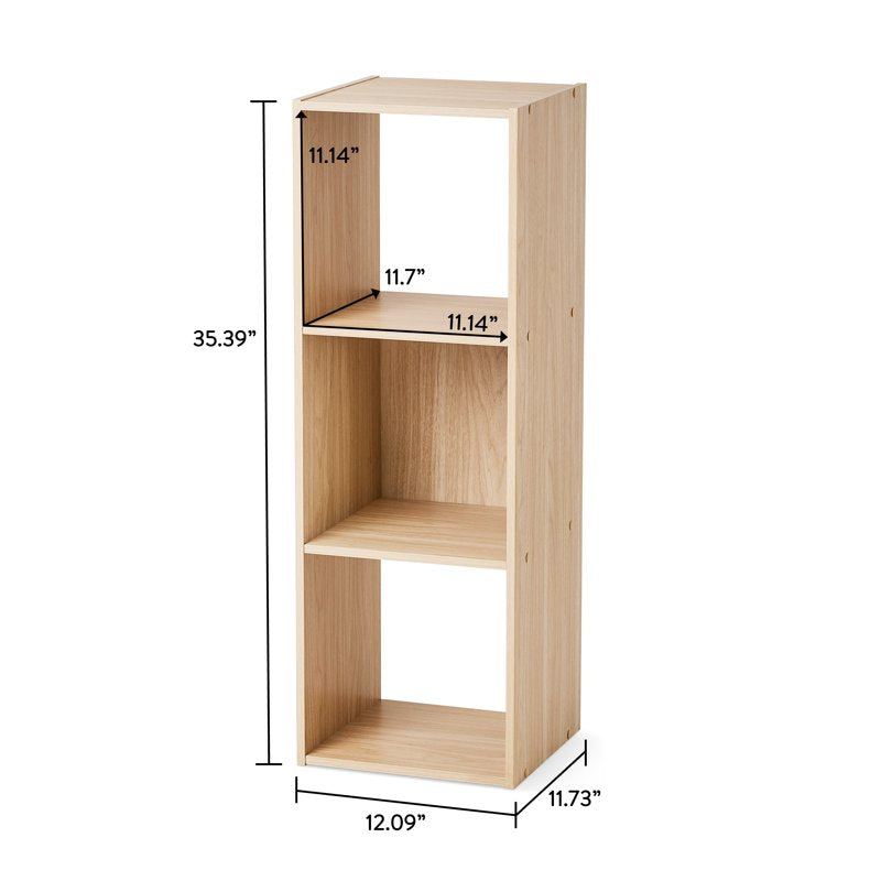3-Cube Storage Organizer - Versatile Bookcase for Home & Office