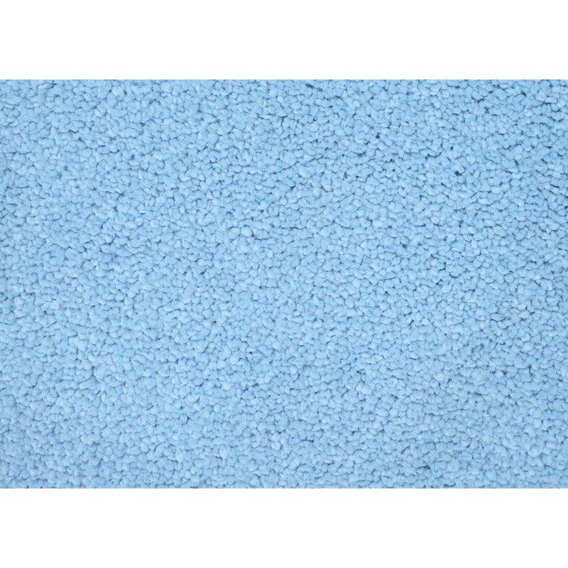 Garland Washable Bath Rug Set - 3 Piece Bathroom Mat & Toilet Lid Cover - Basin Blue