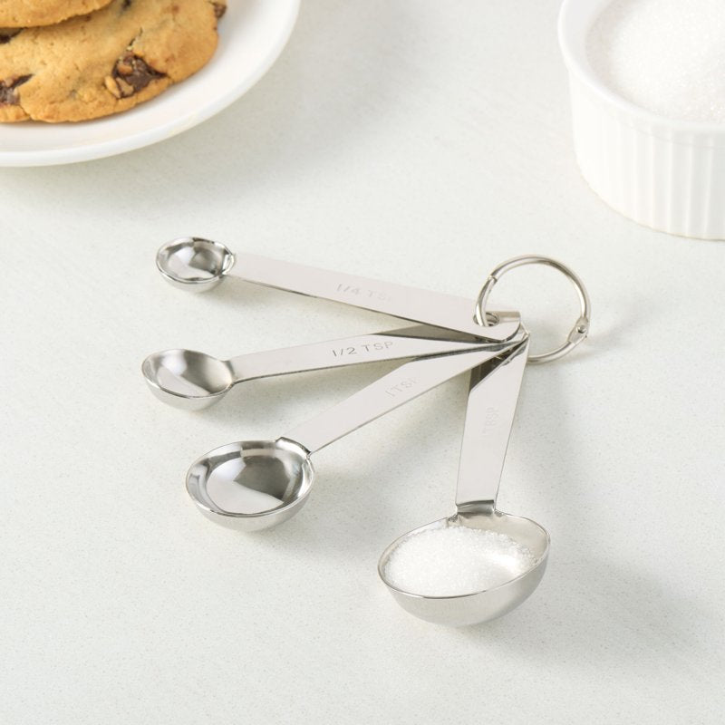 Stainless Steel 4-Piece Nesting Measuring Spoons Set