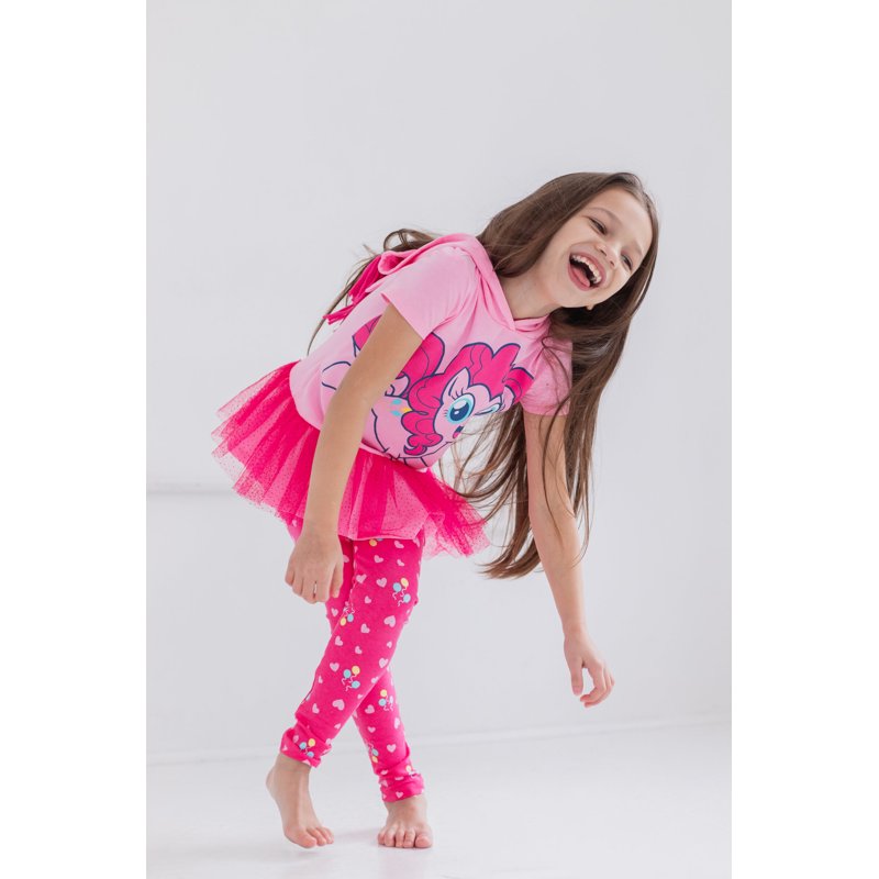 Girls Pink My Little Pony Cosplay T-Shirt & Leggings Set - 6-6X