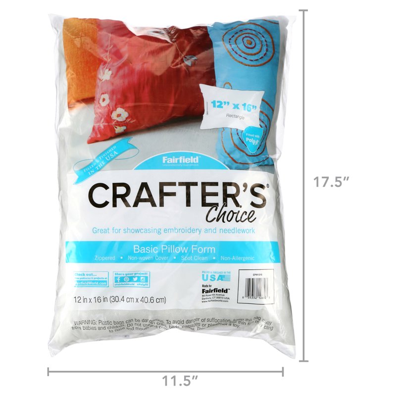 12x16 Inch Rectangular Pillow Insert - Craft & DIY Pillow Form Variation 1
