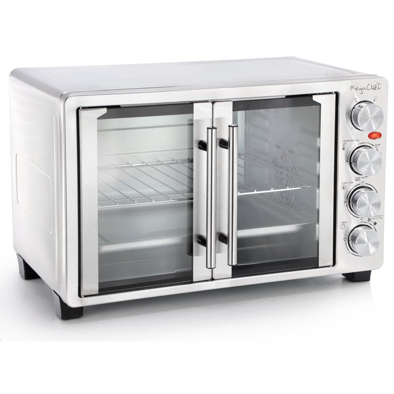 31.7 Quart French Door Countertop Oven - Stainless Steel Electric Toaster