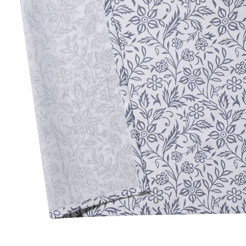Fabric Shower Curtain - Botanical Print - 72x72 Inches - Curtain Variation