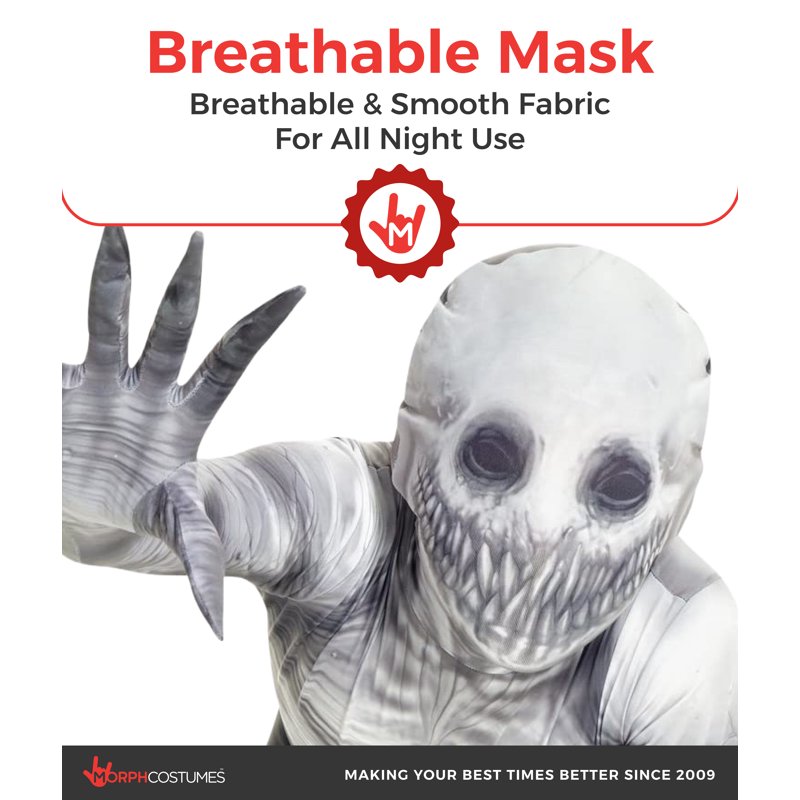 Kids Rake Halloween Costume Unisex Scary Morphsuit for Boys and Girls