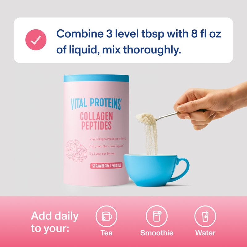 Grass-Fed Collagen Peptides Powder - Supports Hair, Skin, Nails & Joints