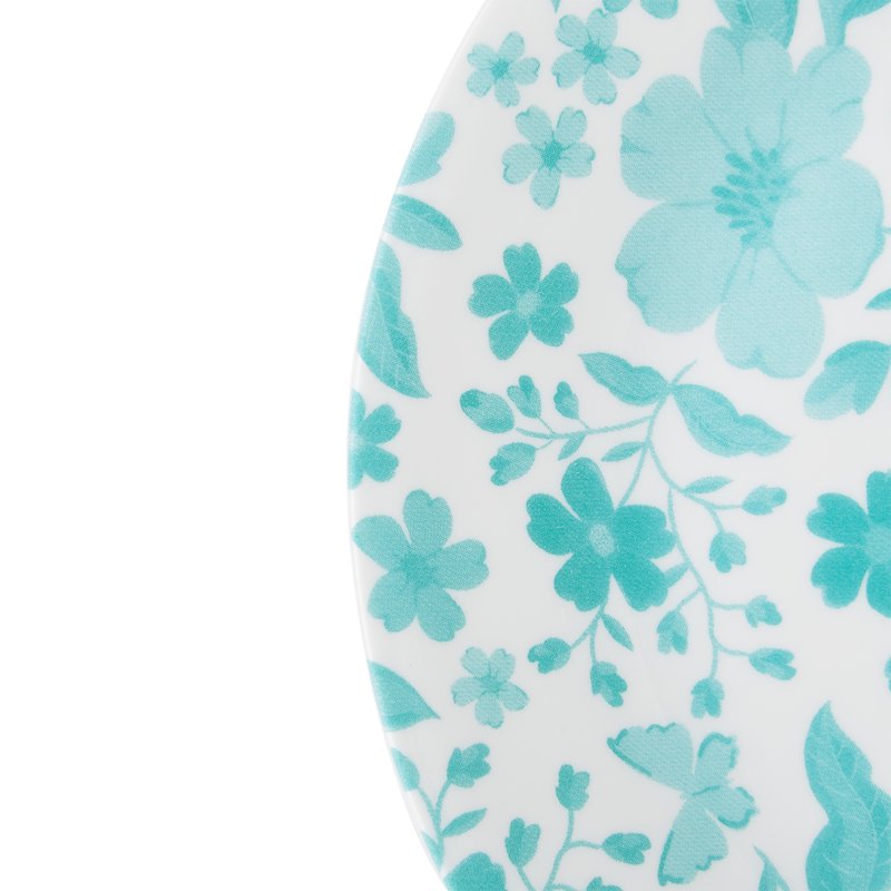 Evie Salad Plate - Teal, Vitrelle Glass by Pioneer Woman