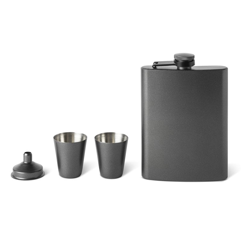 Flask Set with Shot Glasses and Funnel - 3 Pack