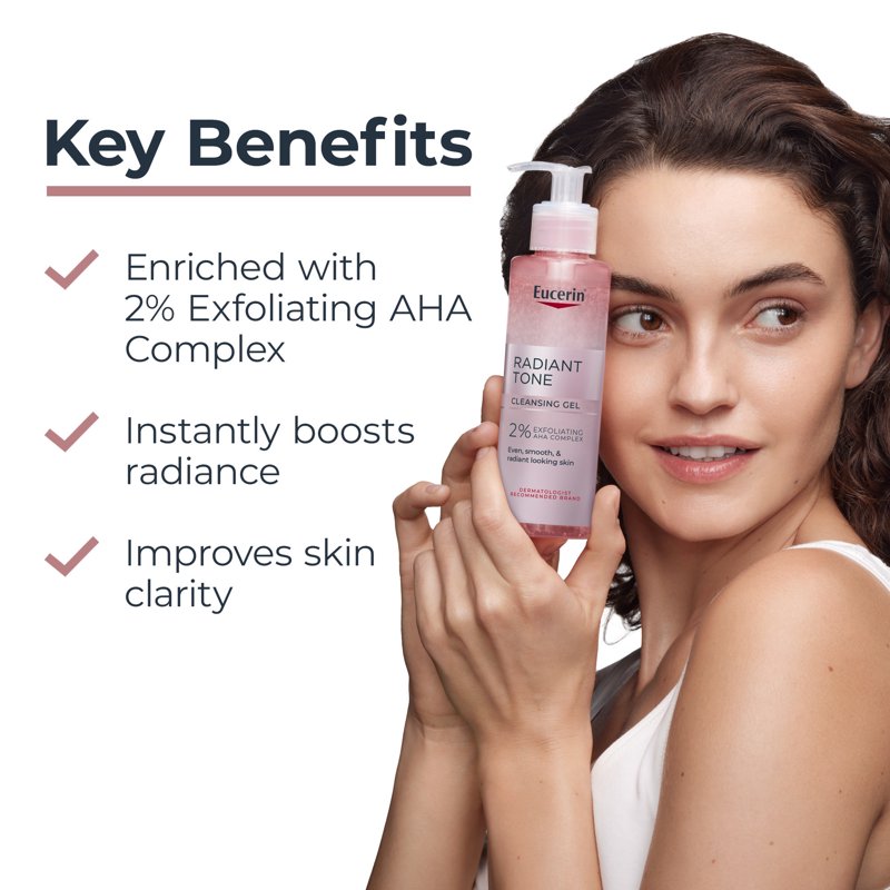 Exfoliating Face Cleanser Gel with 2% AHA Complex - 6.8 fl oz