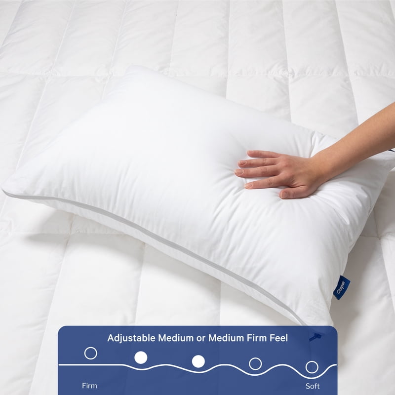 Casper Sleep Essential Cooling Adjustable Pillow - Standard Size, 4 Pack - Removable Support & Cool Touch