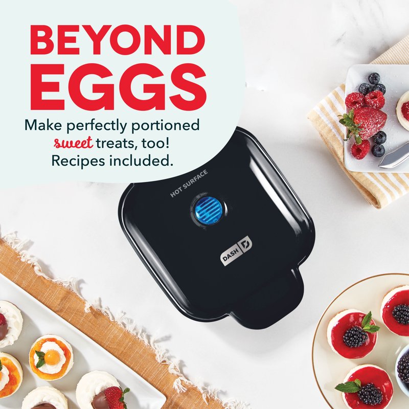 Dash Egg Bite Maker - Makes 6 Egg Bites, Black