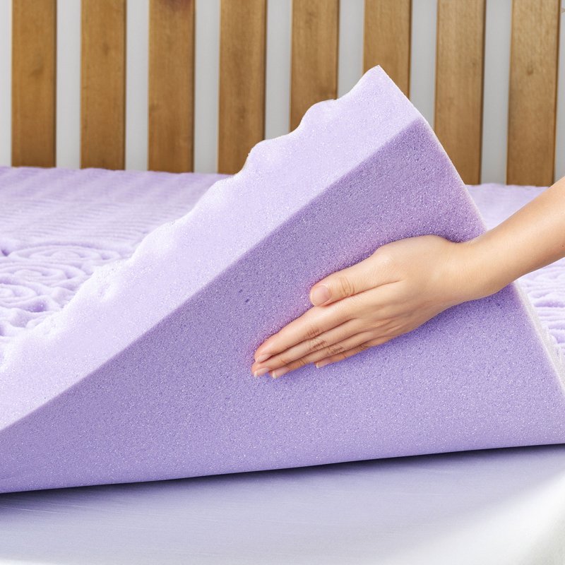 Queen 3-Inch 5-Zone Memory Foam Mattress Topper with Lavender Infusion