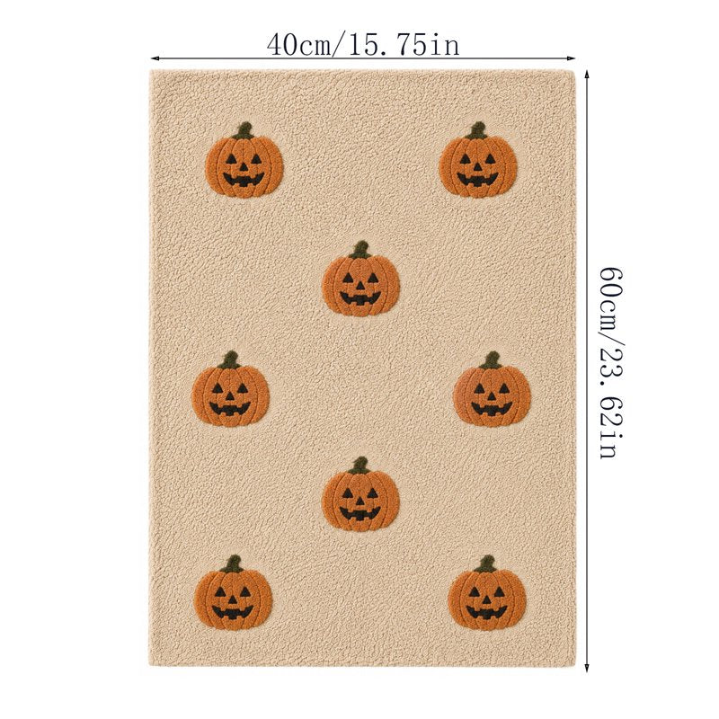 Halloween Pumpkin Doormat - Non-Slip Absorbent Front Door Mat J