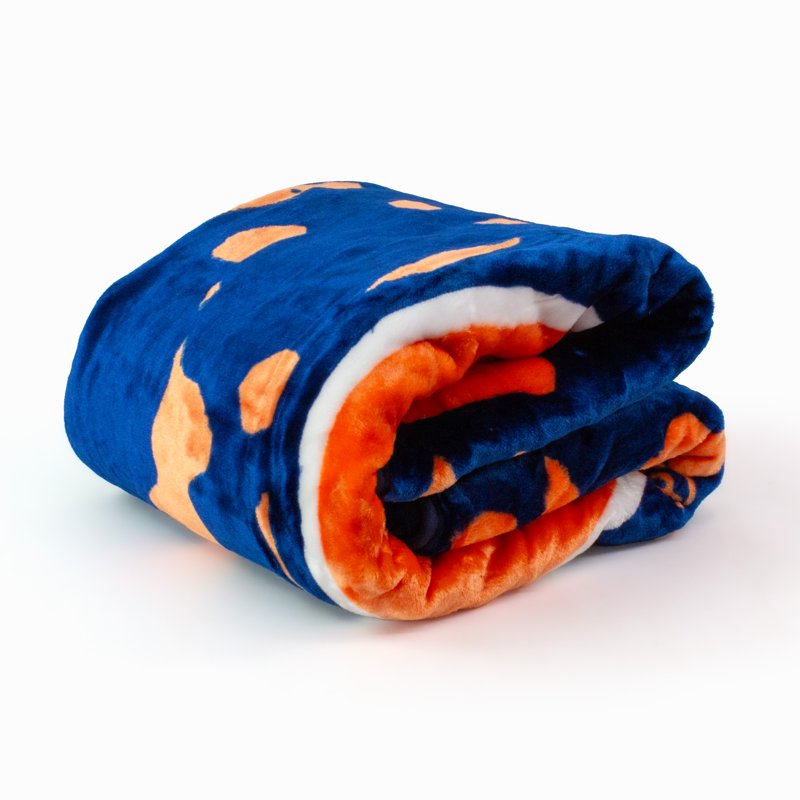 Auburn Tigers College Covers Fan Shop Throw Blanket 63x86 Inches - Soft Raschel Style