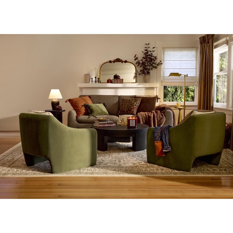 Modern Round Coffee Table - 40-Inch Rich Black Finish