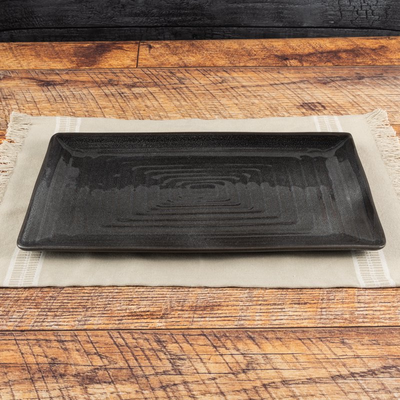 Ceramic Rectangular Serve Platter - Rustic Cade Collection
