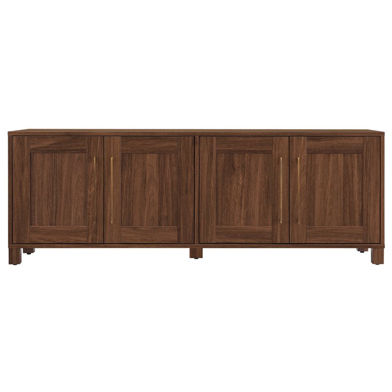 Rectangular TV Stand for TVs up to 75" - Walnut Finish