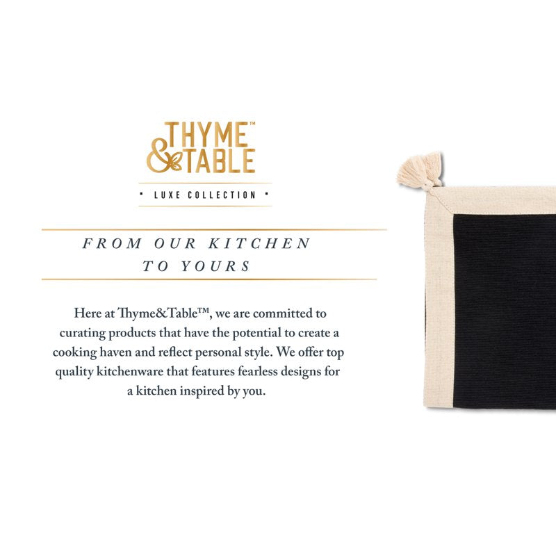 Black and Gold Border Placemat Set - 14" x 19" - 6 Pack