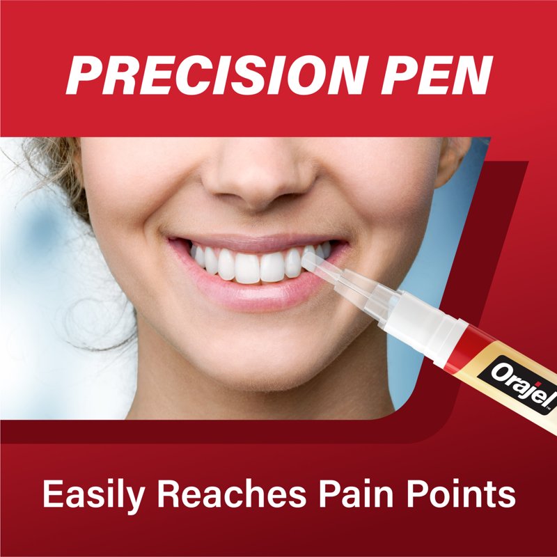 Toothache Relief Pen with Menthol - Touch-Free Applicator, 2 Pack