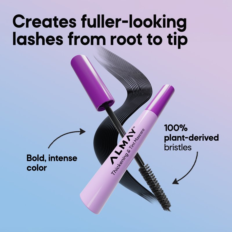 Thickening & Tint Mascara, Nourishing Hypoallergenic Lash Volume, 24HR Wear