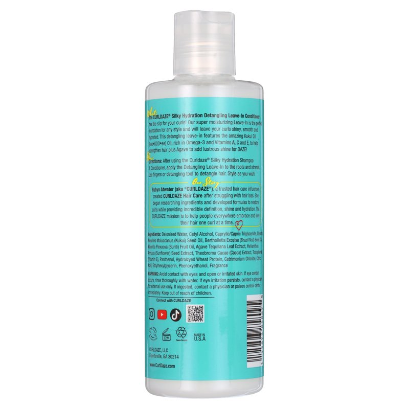 Silky Hydration Detangling Leave-In Conditioner with Kukui Oil - 8 fl oz