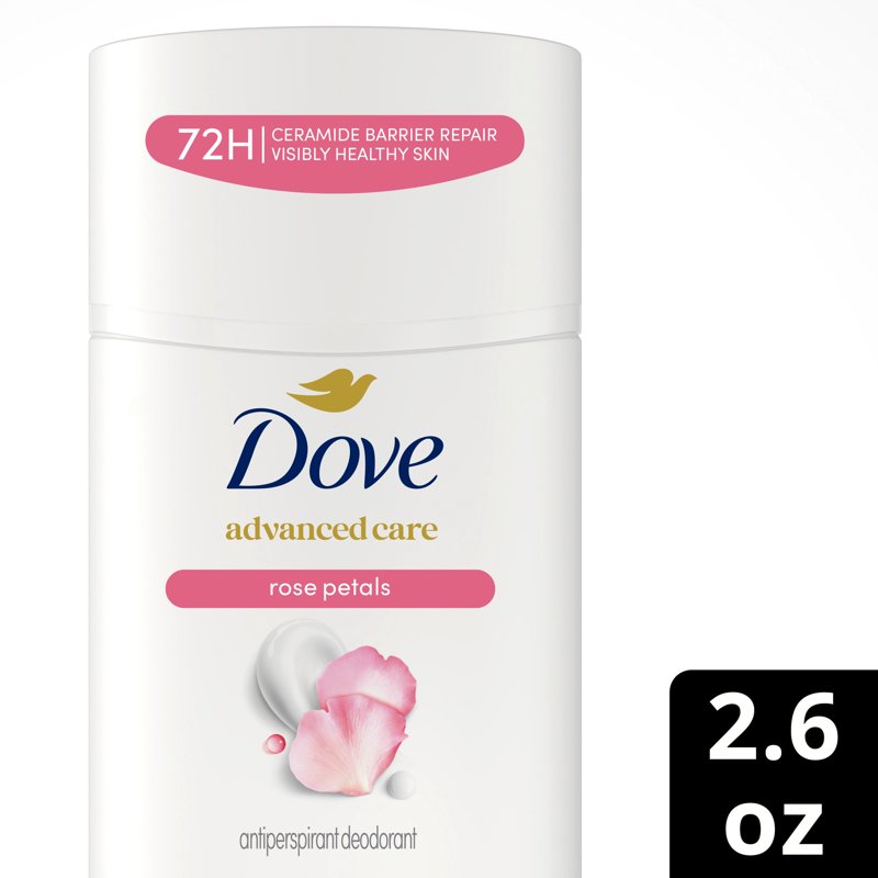 Dove Advanced Care Antiperspirant Deodorant Stick - Rose Petals, 2.6 oz