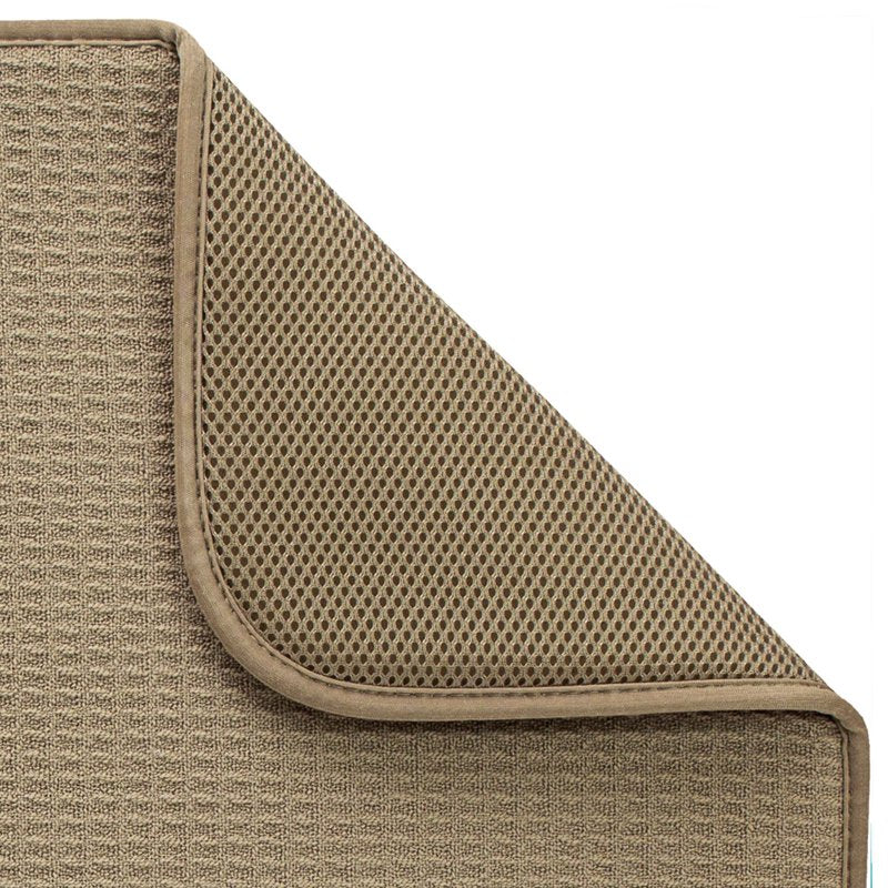 Dish Drying Mat - Absorbent Countertop Drying Mat, 18 x 24 in, Brown Stone - Single