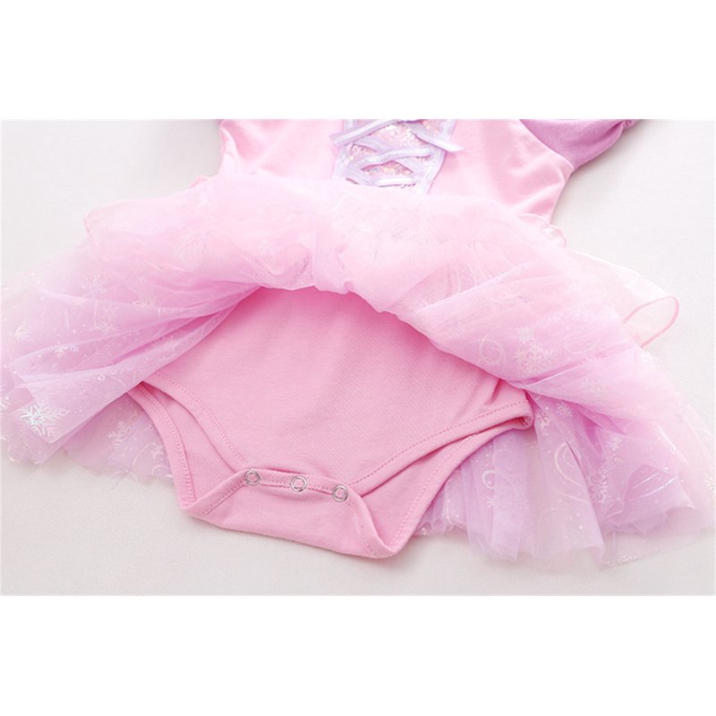Infant Baby Girl Princess Romper & Headband Set - Pink 12-18 Months