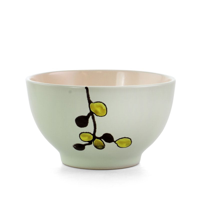 16-Piece Round Stoneware Dinnerware Set - Green & Olive