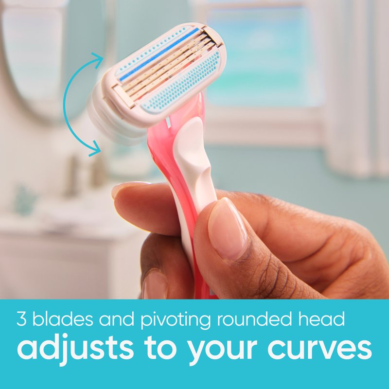 3-Blade Women's Disposable Razors - Summer Surf Edition, 3 Count
