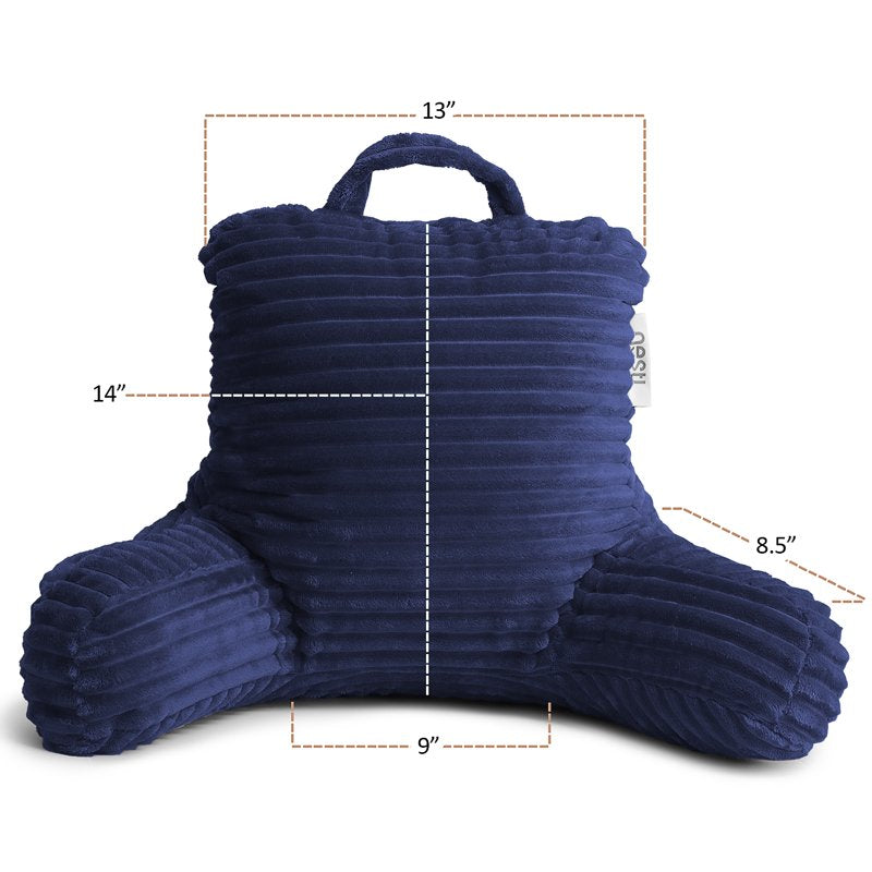Nestl Reading Pillow with Lap Desk Stand - Small Royal Blue Support Cushion for Kids & Teens