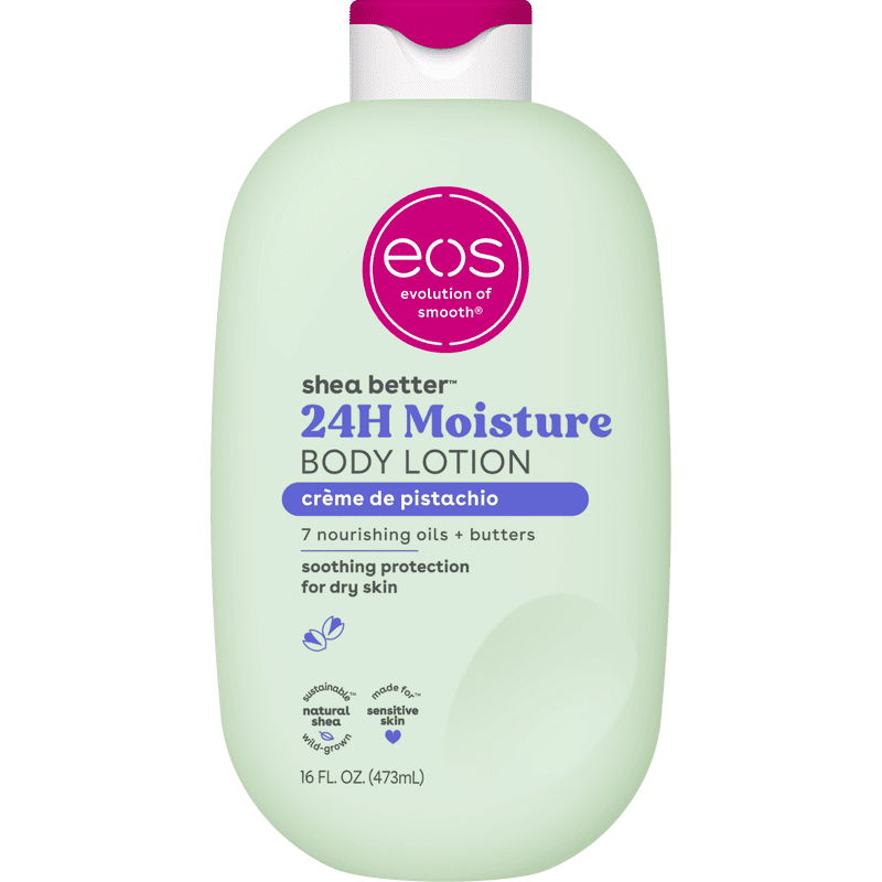 eos Shea Better Body Lotion - Creme de Pistachio, 24-Hour Hydration