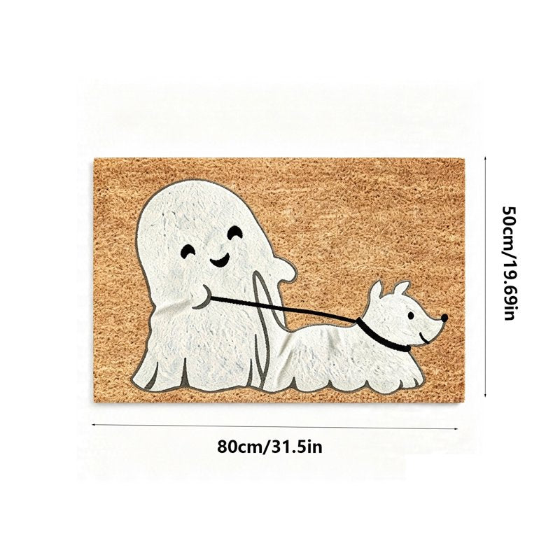 Halloween Doormat 31.5x19.7in Ghost Walking Dog Fall Decor – Variation of THIS Listing