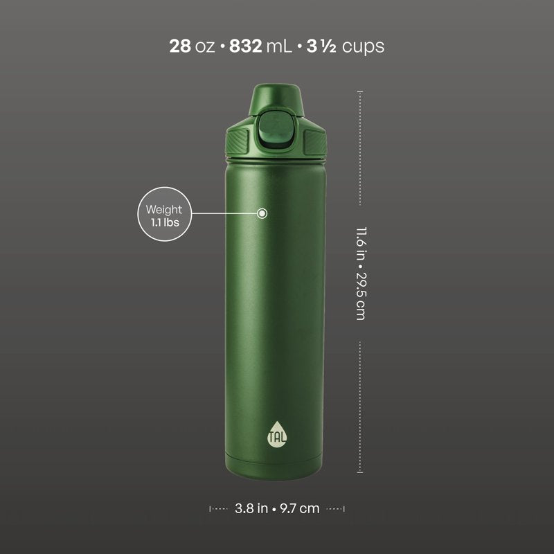 28oz Stainless Steel Ranger Water Bottle with Lock Lid - Army