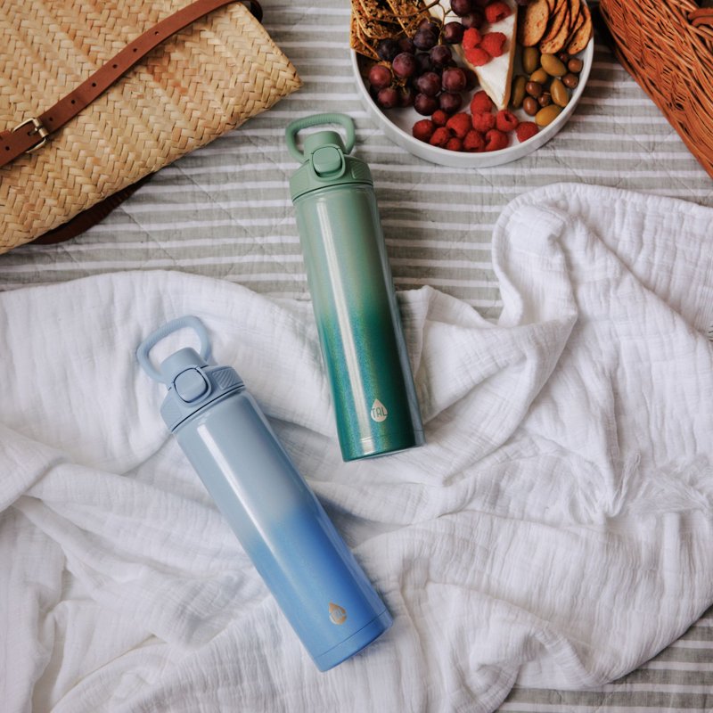 28oz Stainless Steel Ranger Water Bottle with Push Lock Lid - Green