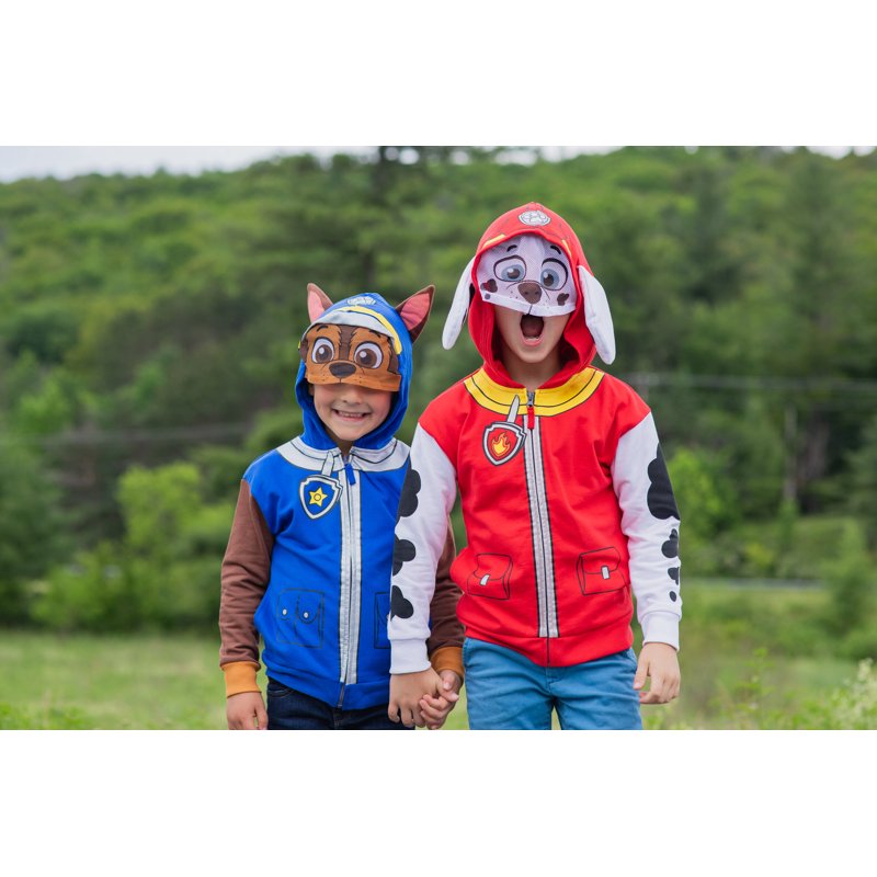 Paw Patrol Chase Fleece Zip-Up Hoodie for Toddler & Little Boys - Cosplay