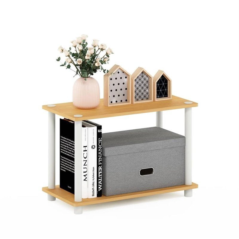 2-Tier No-Tools End Table & Plant Stand - Modern Design