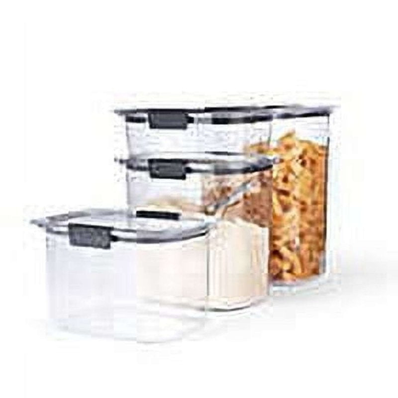 Airtight Food Storage Containers Set - 8-Pc, 2.8 Qt, Dishwasher Safe