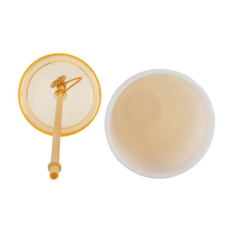 Pumpkin Glow-in-the-Dark 26oz Acrylic Tumbler with Silicone Straw Topper - Orange