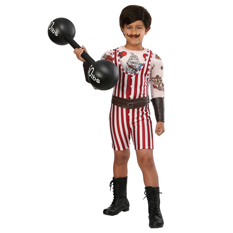 XS Vintage Strongman Boys Costume - Circus Strength Theme