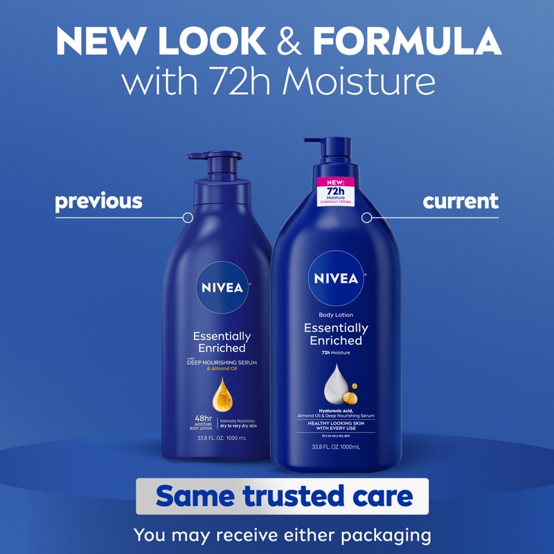 Essentially Enriched Body Lotion for Dry Skin with Hyaluronic Acid & Almond Oil